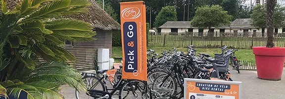 Un parc de vélos en libre-service